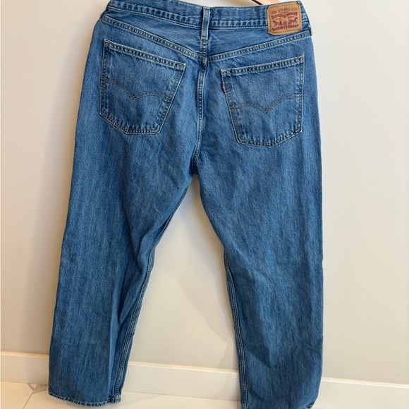 Levi's Blue Low Pro Straight Leg Jeans - Picture 3 of 7